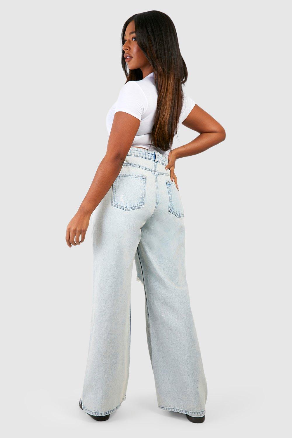 Bleach straight hot sale leg jeans